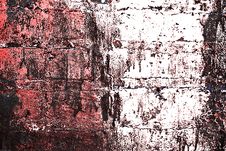 Grunge Painted Brick Wall Stock Photo Grunge Painted Brick Wall Stock Photo
