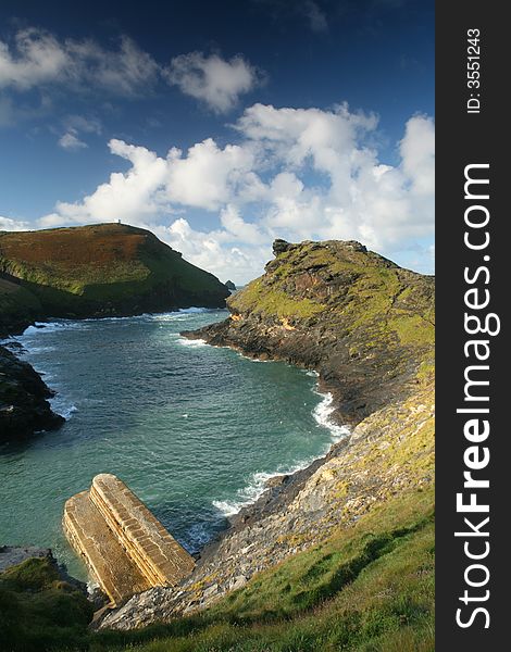 Rugged coast boscastle cornwal