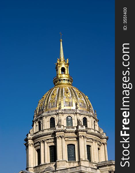 Les Invalides, Paris, France. Napoleon's tomb is located here.
