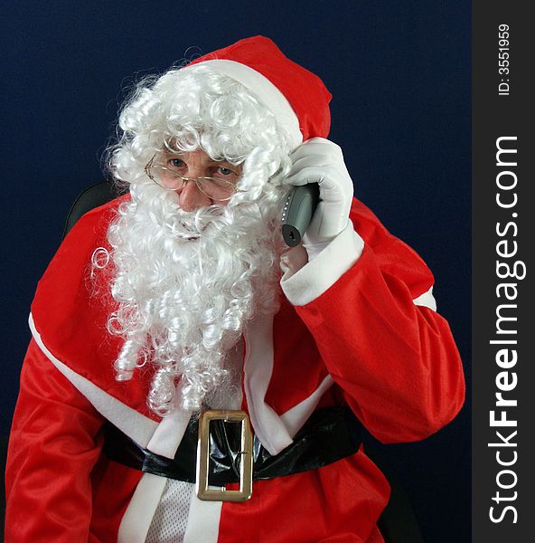 Santa talking to you on the telephone