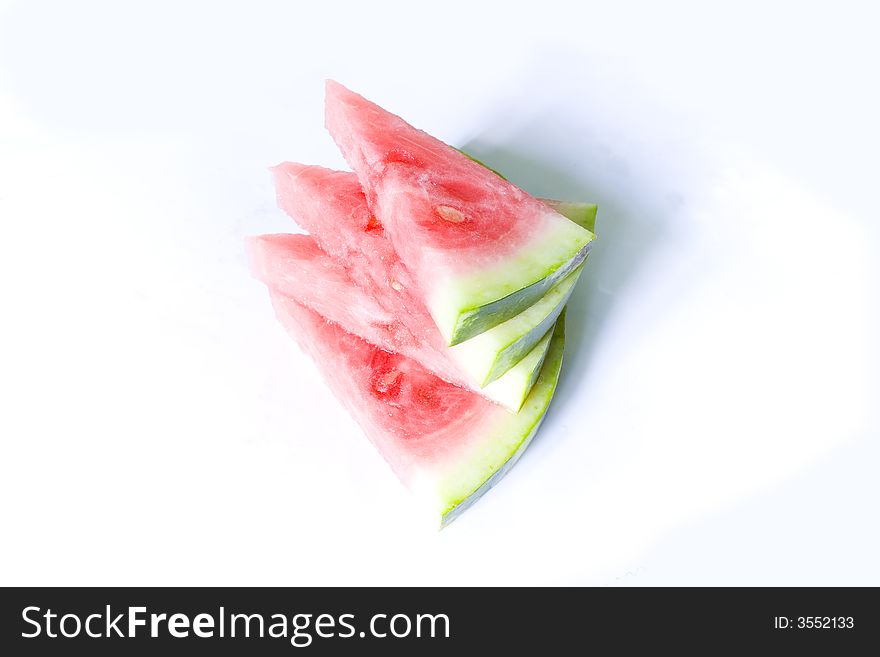 Pieces of the ripe water-melon. Pieces of the ripe water-melon