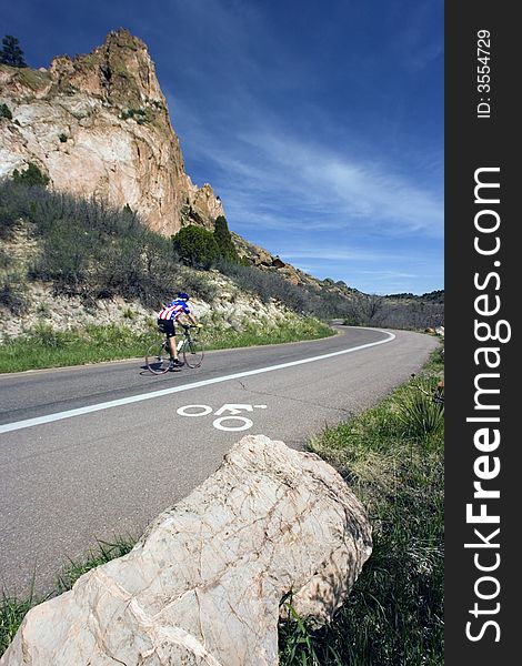 Morning biking in the Colorado Springs.