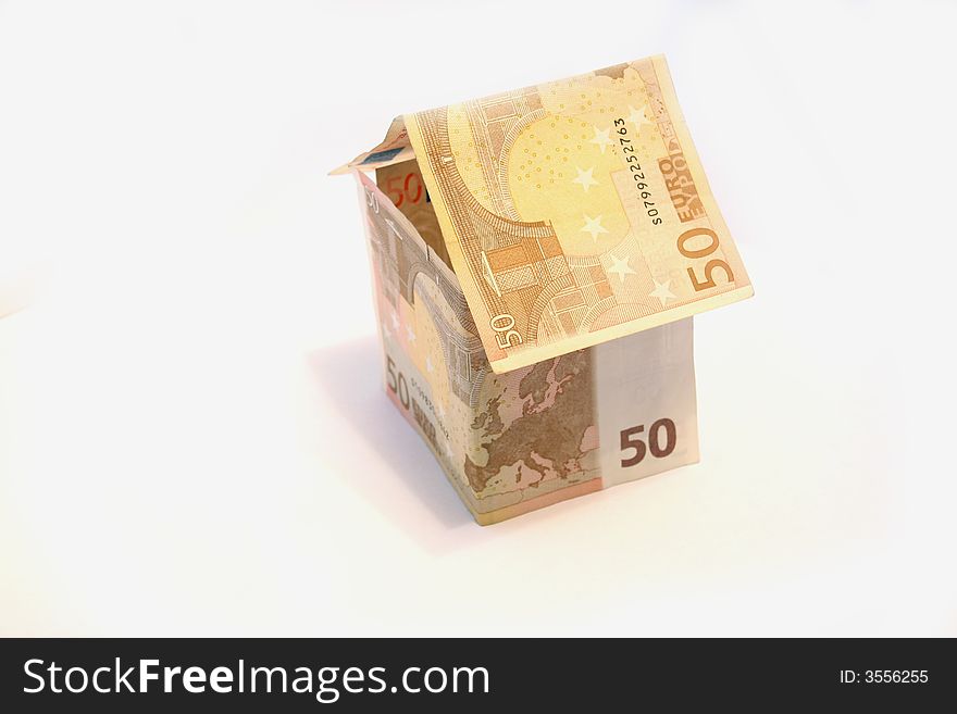 The house of banknotes of 50 euro
