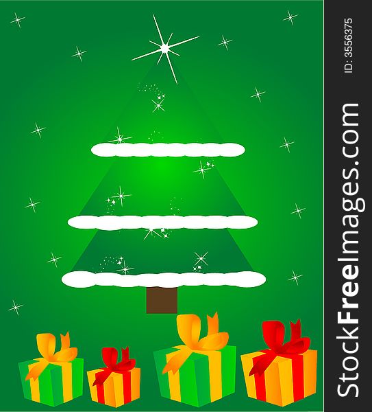 Christmas gift, vectors work , jpg + eps
