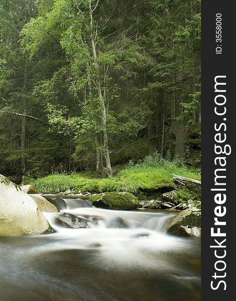 A photo of a water torrent