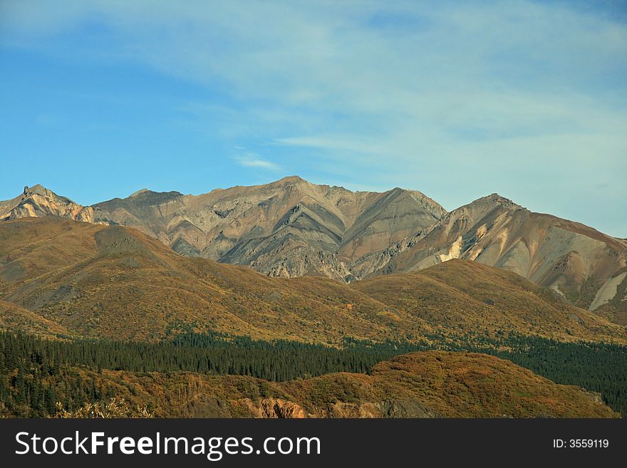 Alaska mountians in Denali Park. Alaska mountians in Denali Park.