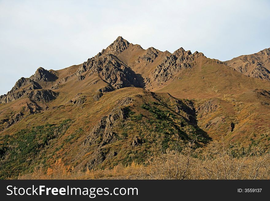 Alaska mountians in Denali Park. Alaska mountians in Denali Park.