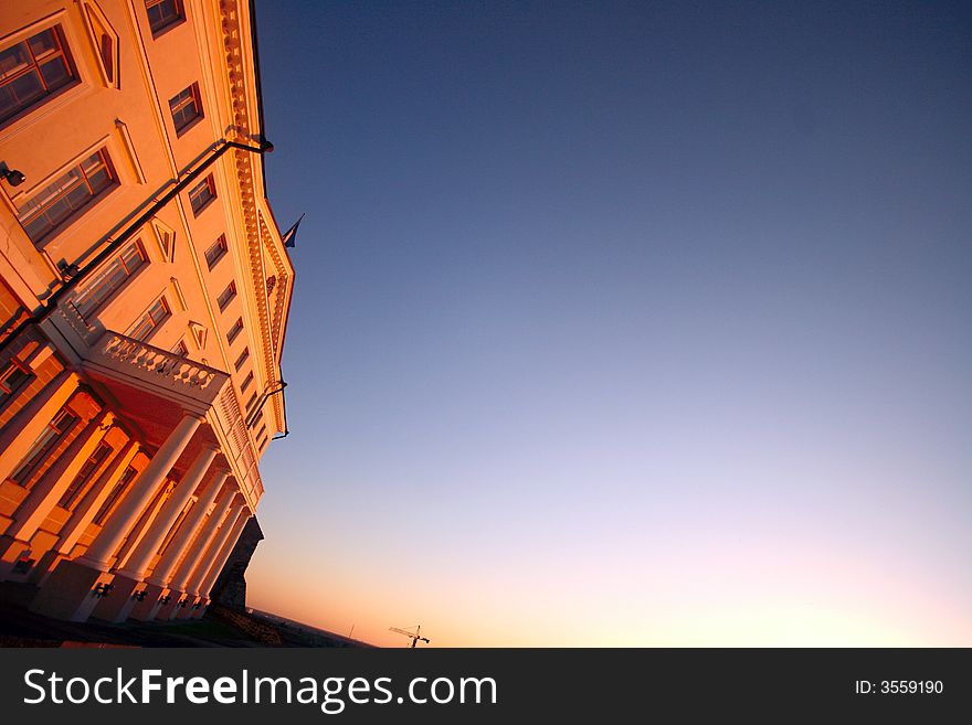 Evening shadows in old Tallin. Evening shadows in old Tallin