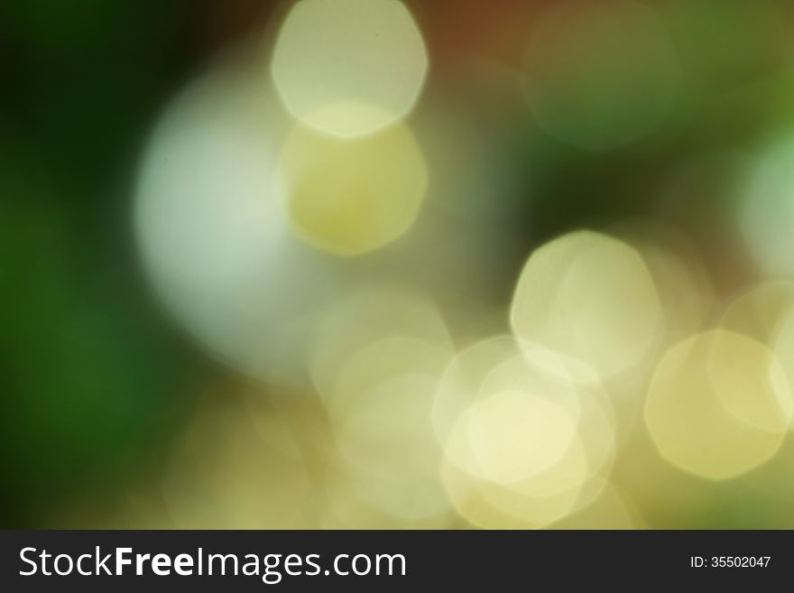 Abstract Bokeh Of Christmas Lights