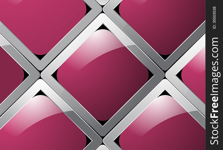 Beautiful glossy square abstract background