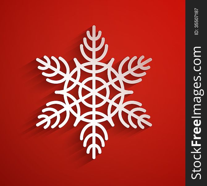 Vector background with snowflake. eps 10