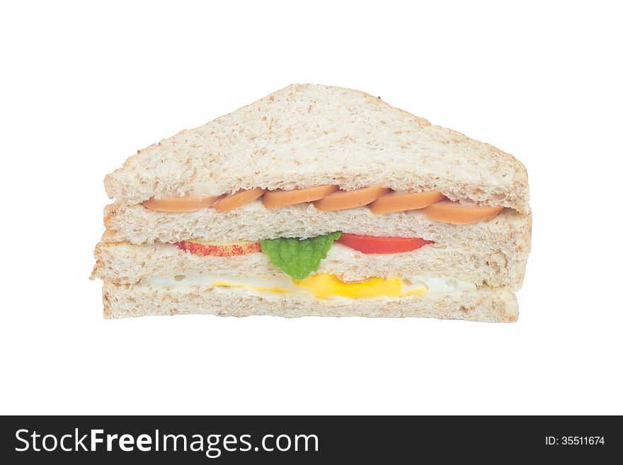 Sandwich isolated on white background