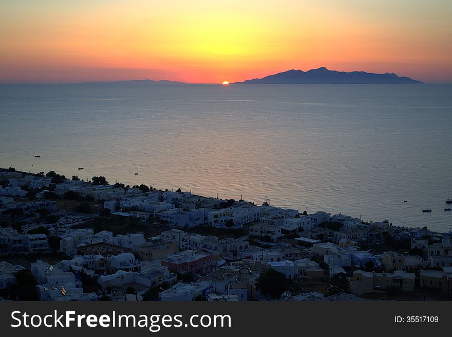 Before the dawn on Greek Islands