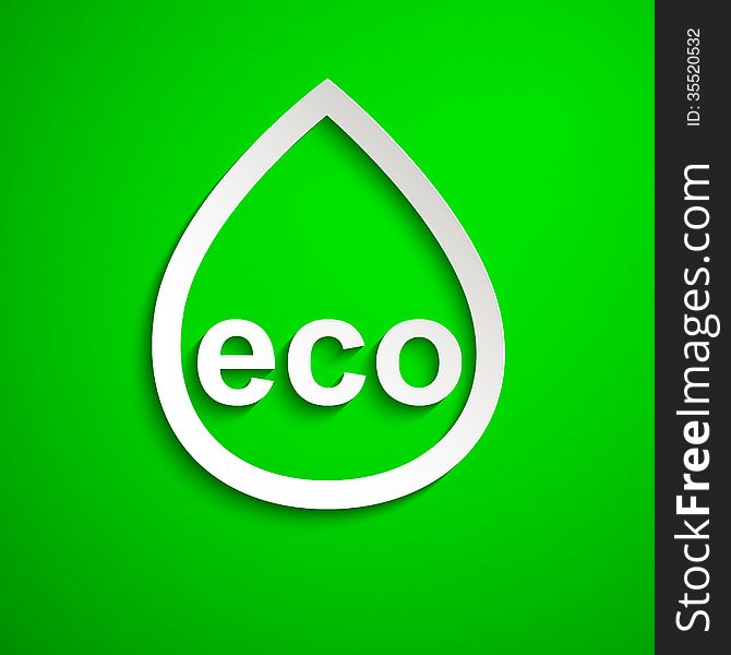 Eco symbol. Design element. Eps10