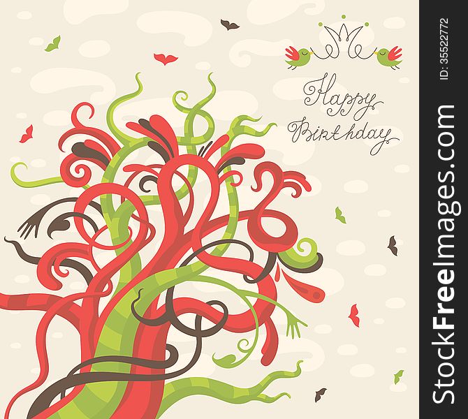 Happy Birthday Greeting Card