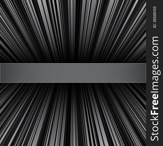 Abstract Retro Striped Black And Grey Background