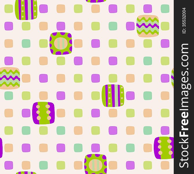 Seamless geometric pattern of squares