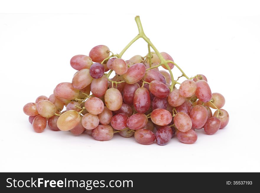 Grapes On White Background