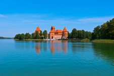 Medieval Trakai Castle Stock Image
