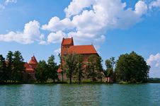 Medieval Trakai Castle Royalty Free Stock Images