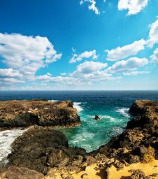Beach Of Lansarote - Canary Island Stock Images Beach Of Lansarote - Canary Island Stock Images