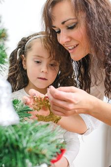 Woman And Her Daughter Stock Photography Woman And Her Daughter Stock Photography