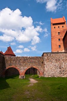 Medieval Trakai Castle Near Vilnius, Lithuania. Stock Photo Medieval Trakai Castle Near Vilnius, Lithuania. Stock Photo