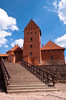 Medieval Trakai Castle Near Vilnius, Lithuania. Royalty Free Stock Photography Medieval Trakai Castle Near Vilnius, Lithuania. Royalty Free Stock Photography
