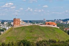 Gediminas Castle On The Hill Royalty Free Stock Image Gediminas Castle On The Hill Royalty Free Stock Image