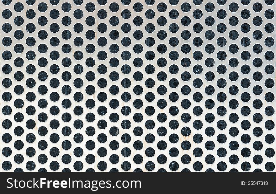 Metal Texture Background with Holes
