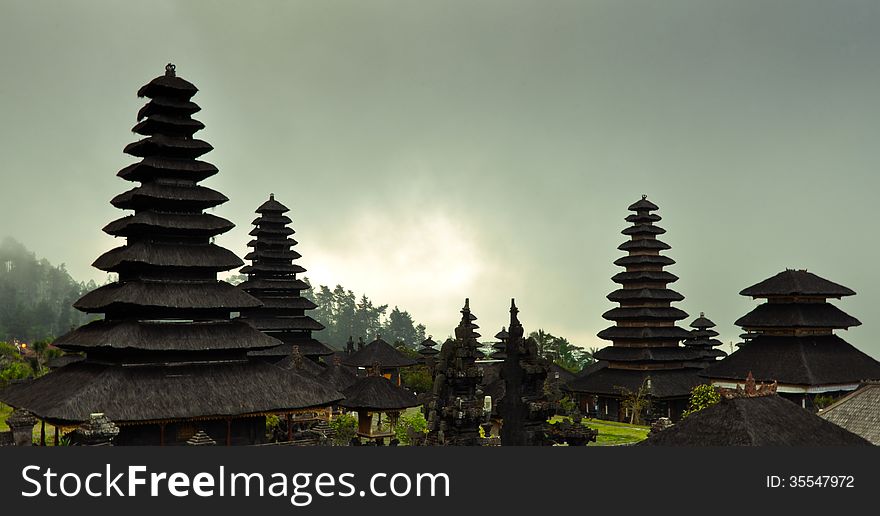 Pura Besakih, the Hindu temple in Bali island, Indonesia. Pura Besakih, the Hindu temple in Bali island, Indonesia.