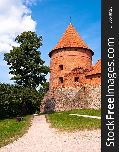 Medieval Trakai Castle Near Vilnius, Lithuania.