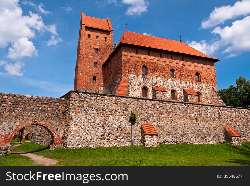 Medieval Trakai Castle near Vilnius, Lithuania on a beautiful summer day. Medieval Trakai Castle near Vilnius, Lithuania on a beautiful summer day.