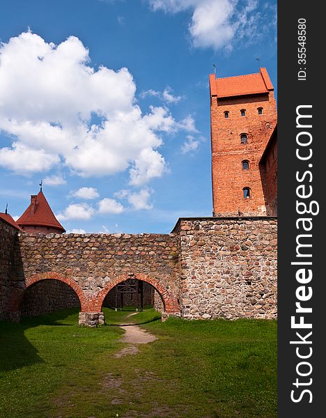 Medieval Trakai Castle near Vilnius, Lithuania on a beautiful summer day. Medieval Trakai Castle near Vilnius, Lithuania on a beautiful summer day.