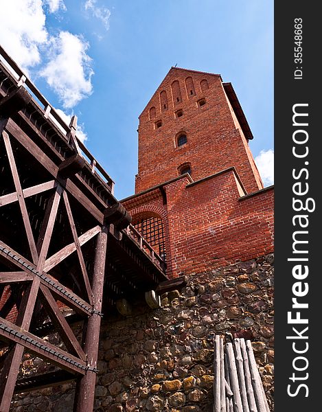 Medieval Trakai Castle Near Vilnius, Lithuania.