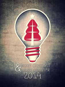 Vintage Greeting Card Happy Christmas Stock Image Vintage Greeting Card Happy Christmas Stock Image