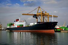 Container Ship Docked Stock Photo Container Ship Docked Stock Photo