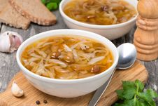 Traditional Russian Cabbage Soup &x28;shchi&x29; With Mushrooms Stock Photos Traditional Russian Cabbage Soup &x28;shchi&x29; With Mushrooms Stock Photos