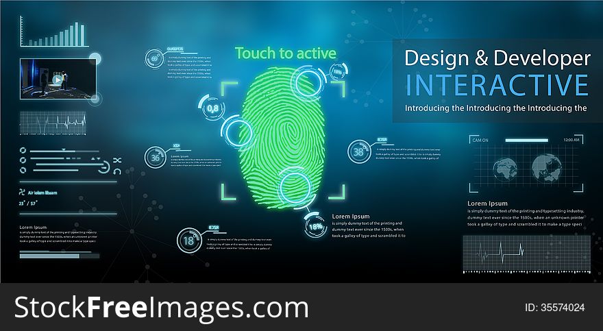 Wallpaper tecnology and touch screen. Wallpaper tecnology and touch screen