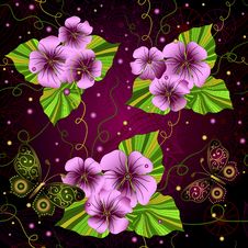 Seamless Floral Dark Pattern Royalty Free Stock Photography Seamless Floral Dark Pattern Royalty Free Stock Photography