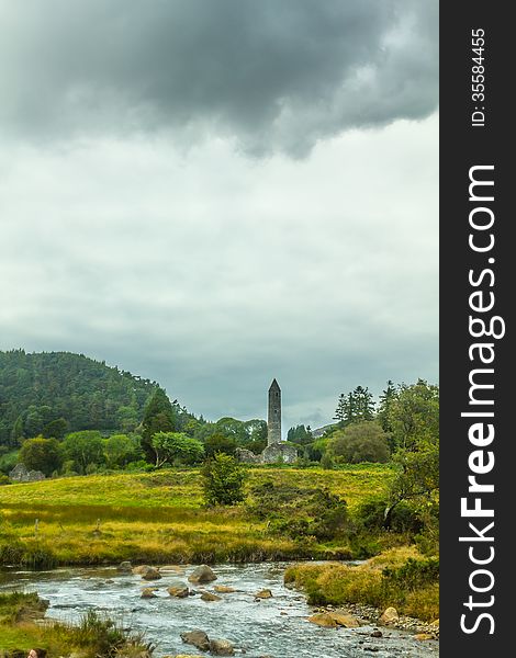 Round Tower, Glendalough, County Wicklow, Ireland