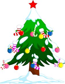 Christmas Tree Decorations Royalty Free Stock Image Christmas Tree Decorations Royalty Free Stock Image