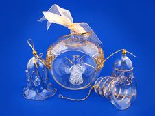 A Glass Angel Inside Bulb Royalty Free Stock Photo A Glass Angel Inside Bulb Royalty Free Stock Photo