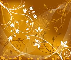 Grunge Floral Background Stock Images