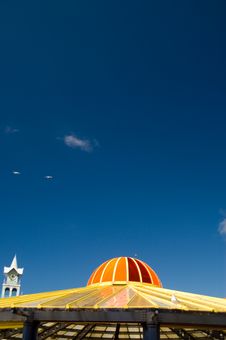 Colourful Dome And Blue Sky Stock Photos