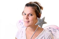 Young Happy Christmas Fairy Royalty Free Stock Photos Young Happy Christmas Fairy Royalty Free Stock Photos