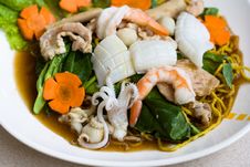 Thai Seafood Noodle Royalty Free Stock Photography Thai Seafood Noodle Royalty Free Stock Photography