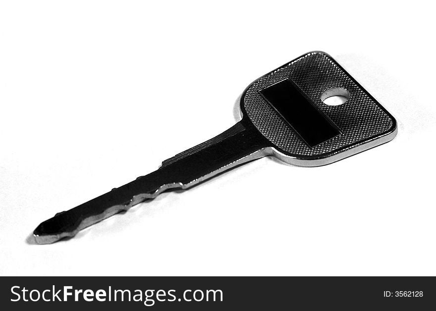 Car key with blank title or house key