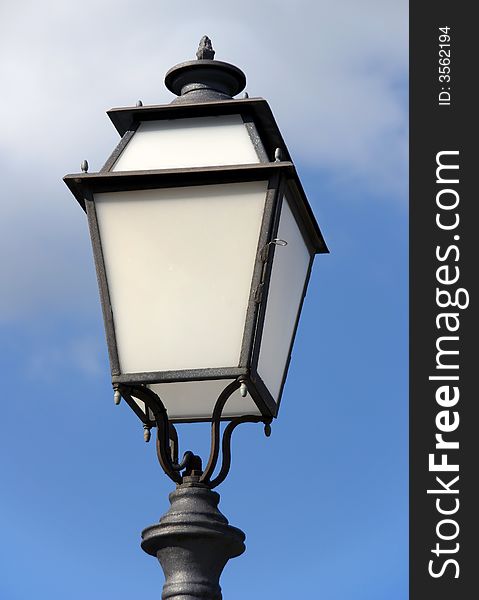 Old fashioned style street light. Old fashioned style street light