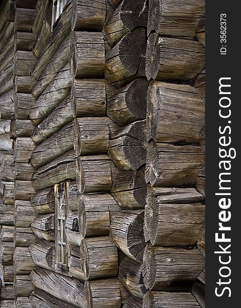 Photo a wooden log hut. The excellent decision for a background. Photo a wooden log hut. The excellent decision for a background.